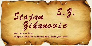 Stojan Žikanović vizit kartica